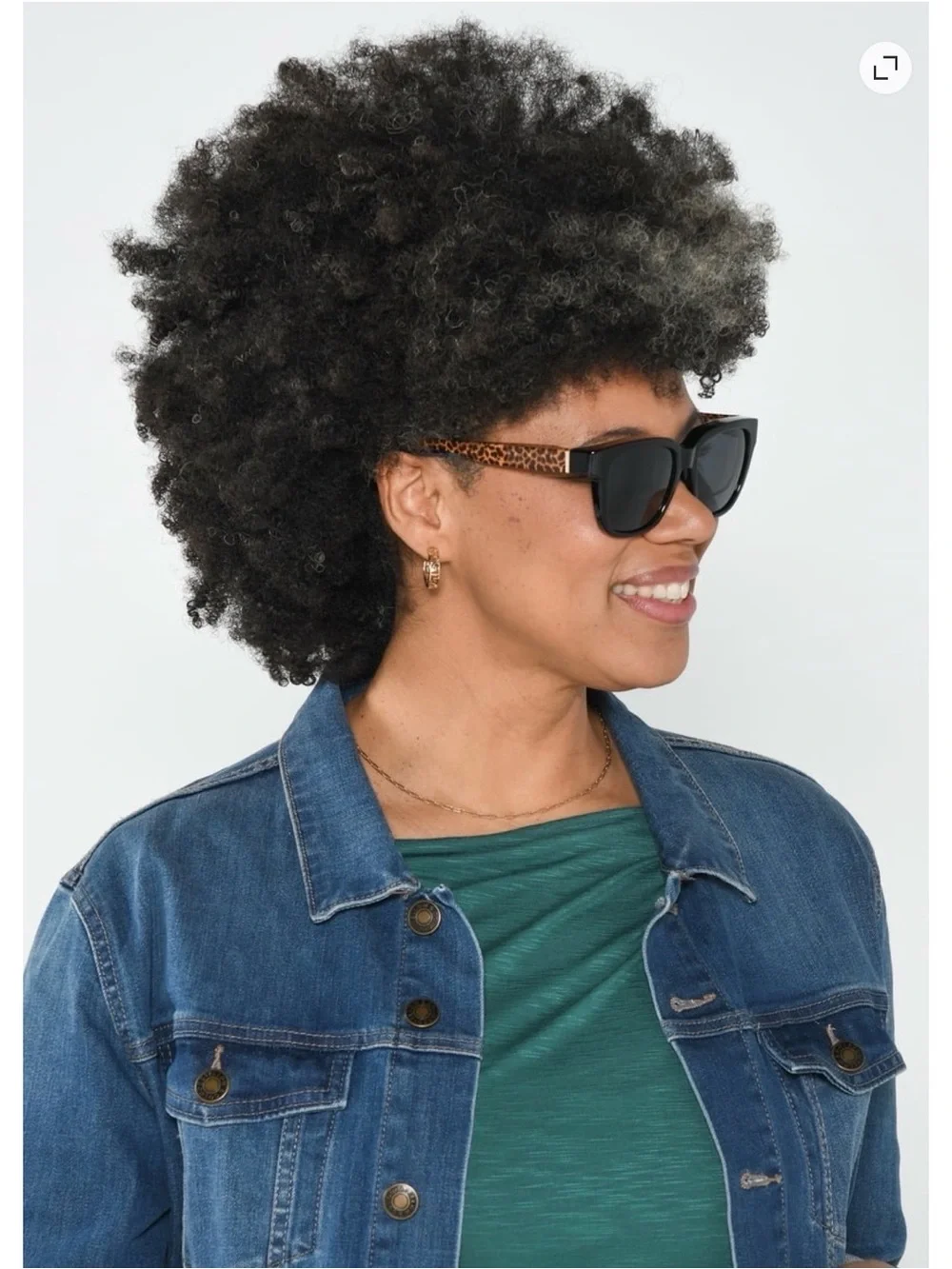 Foster Grant Solar Shield Dioptics Animal Print Fashion Sunglasses - NWT
